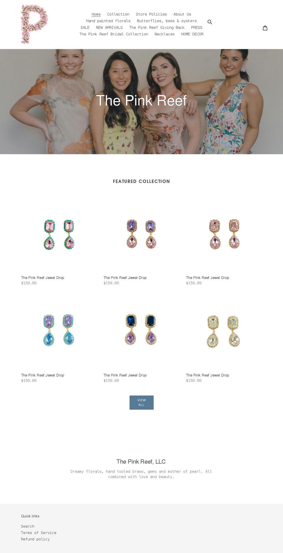 hellopinkreef.com shopify website screenshot