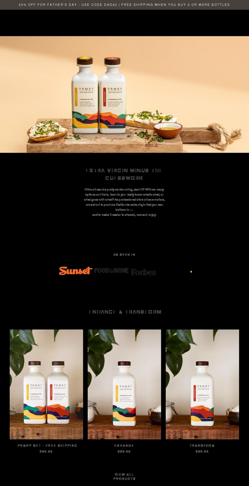helloprmry.com shopify website screenshot