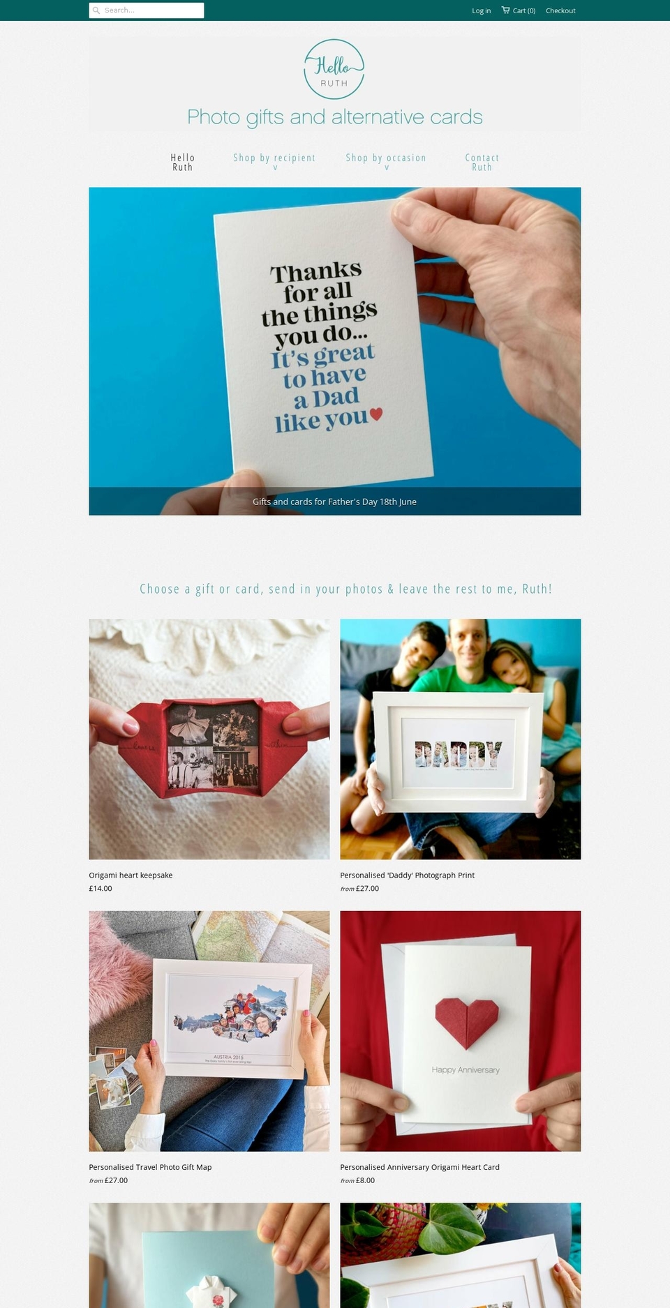 helloruth.co.uk shopify website screenshot