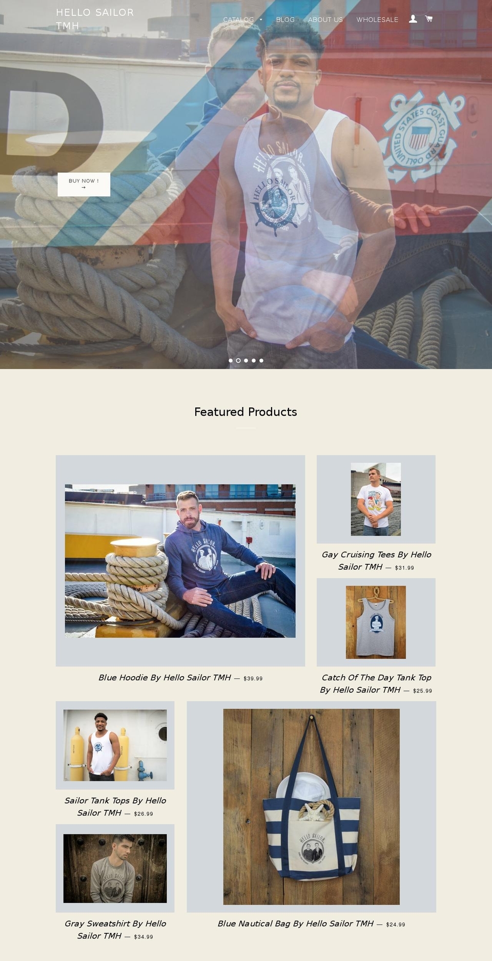 hellosailortmh.com — Shopify storefront screenshot