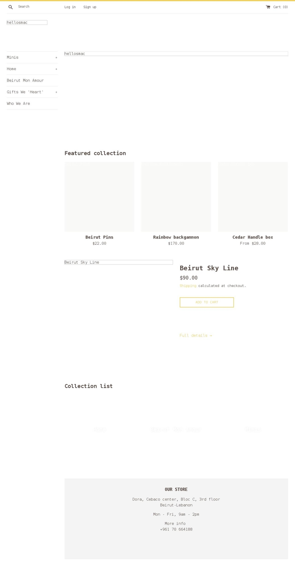 hellosmac.com shopify website screenshot