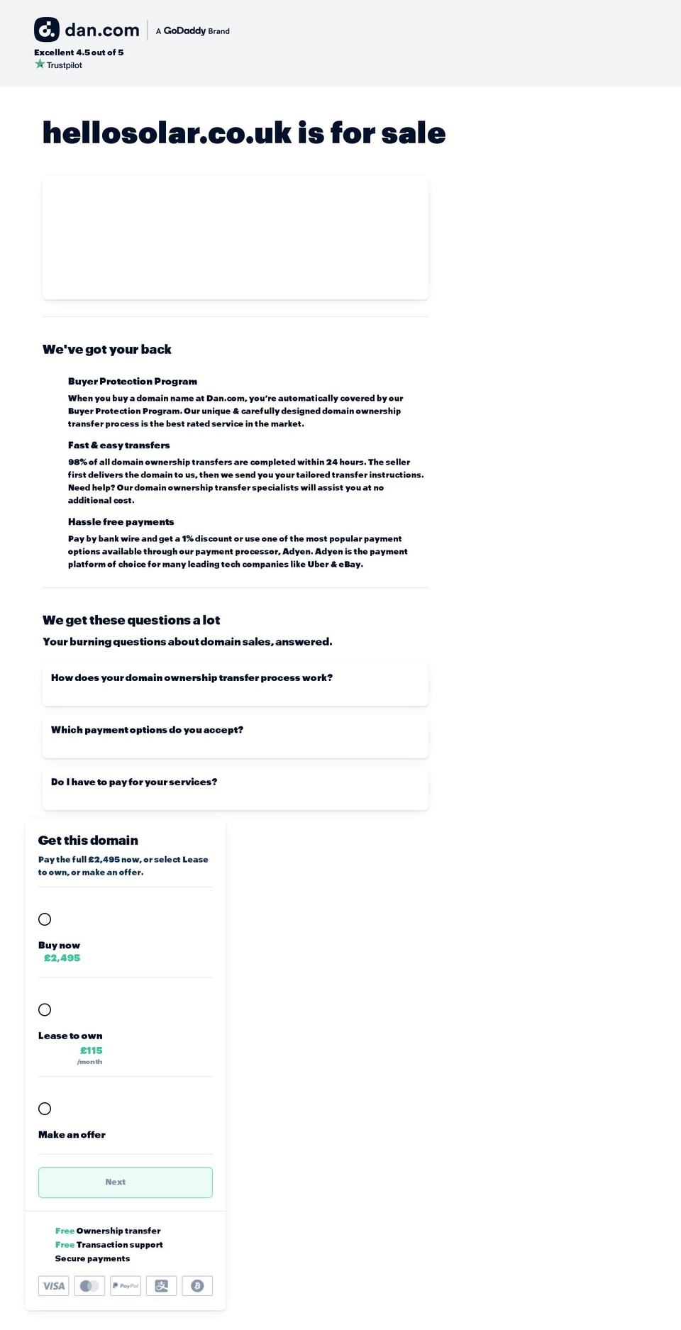 hellosolar.co.uk shopify website screenshot