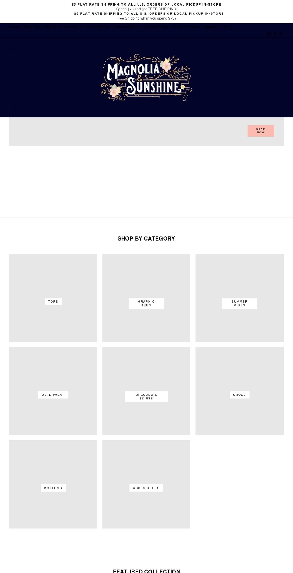 hellosunshinemarket.com shopify website screenshot