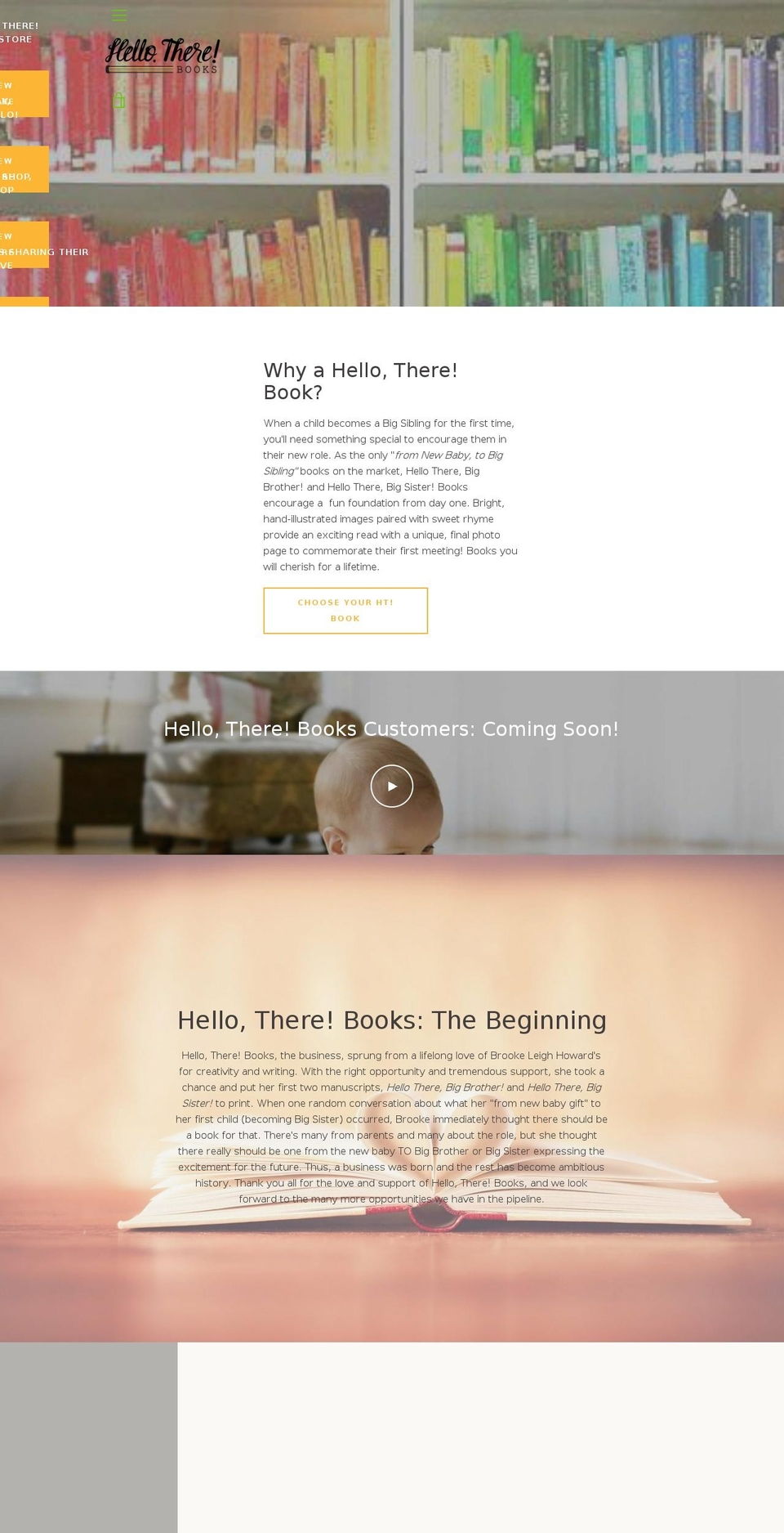 hellotherebooks.com — Shopify storefront screenshot