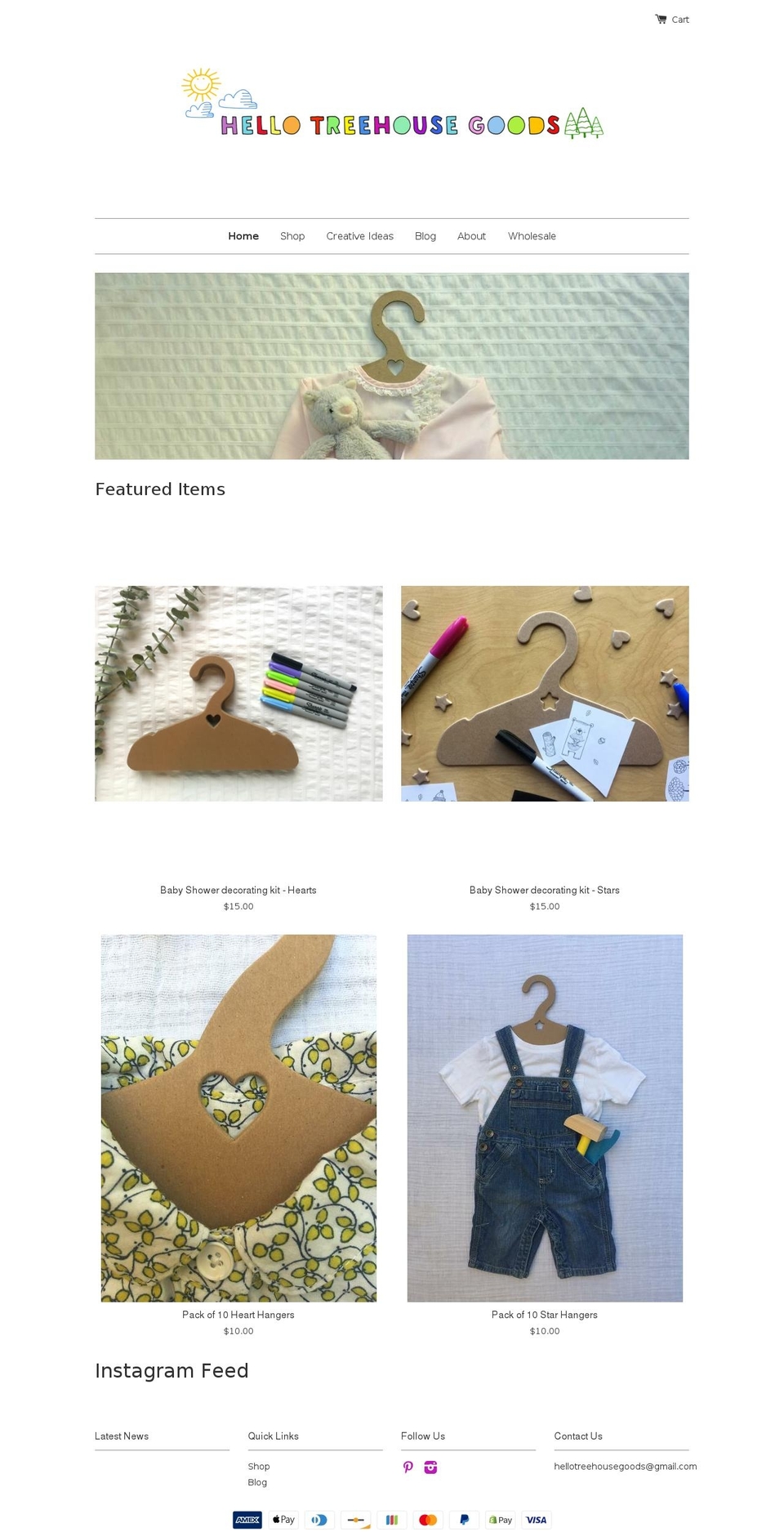 hellotreehousegoods.com — Shopify storefront screenshot