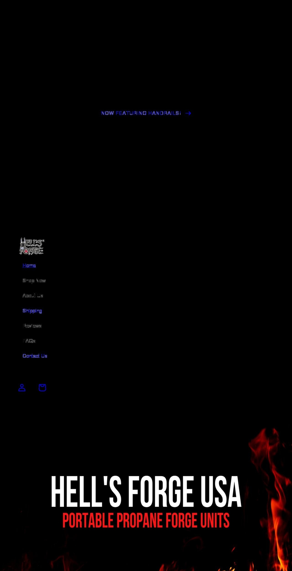 hellsforge-usa.com shopify website screenshot