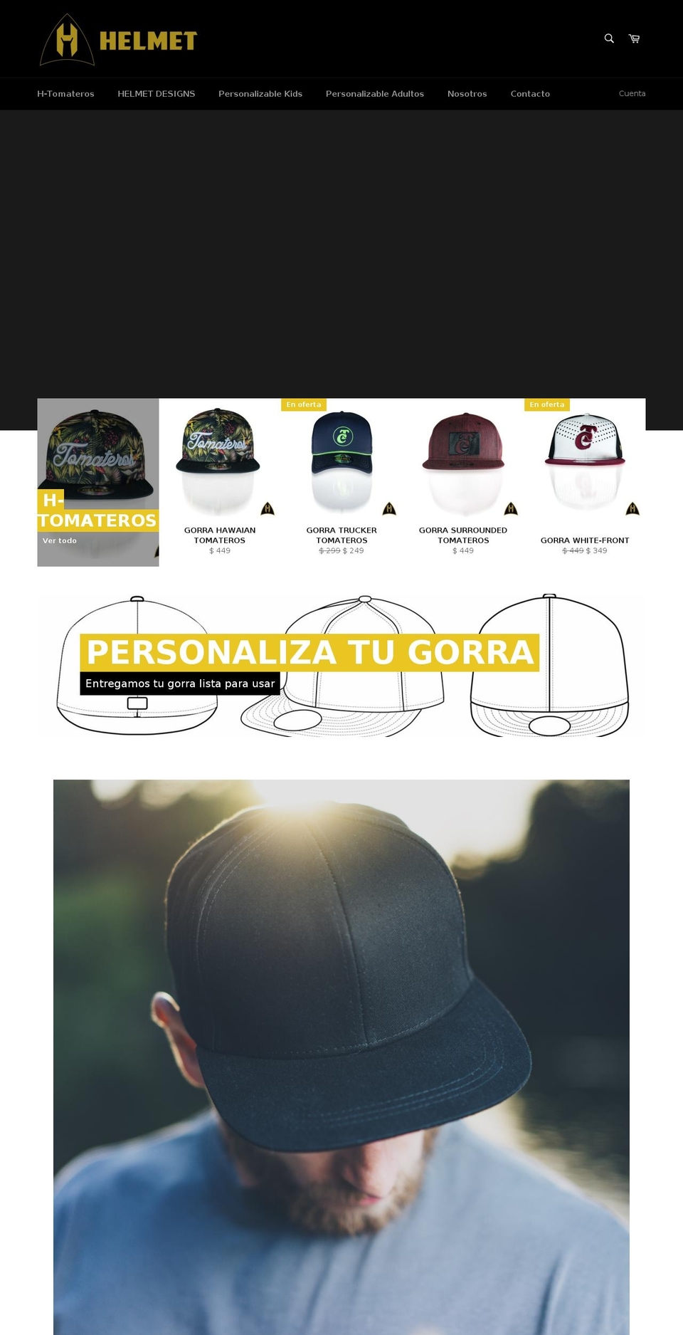 helmet.mx shopify website screenshot