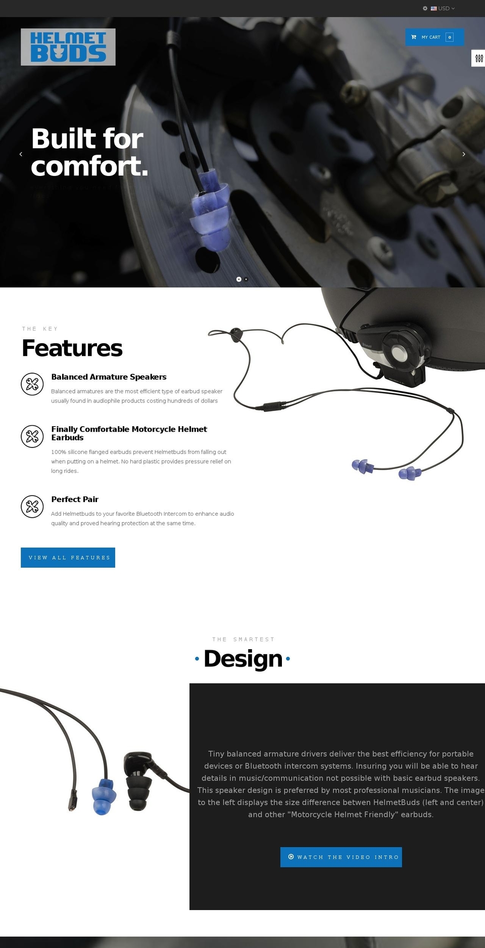 helmetbuds.com shopify website screenshot