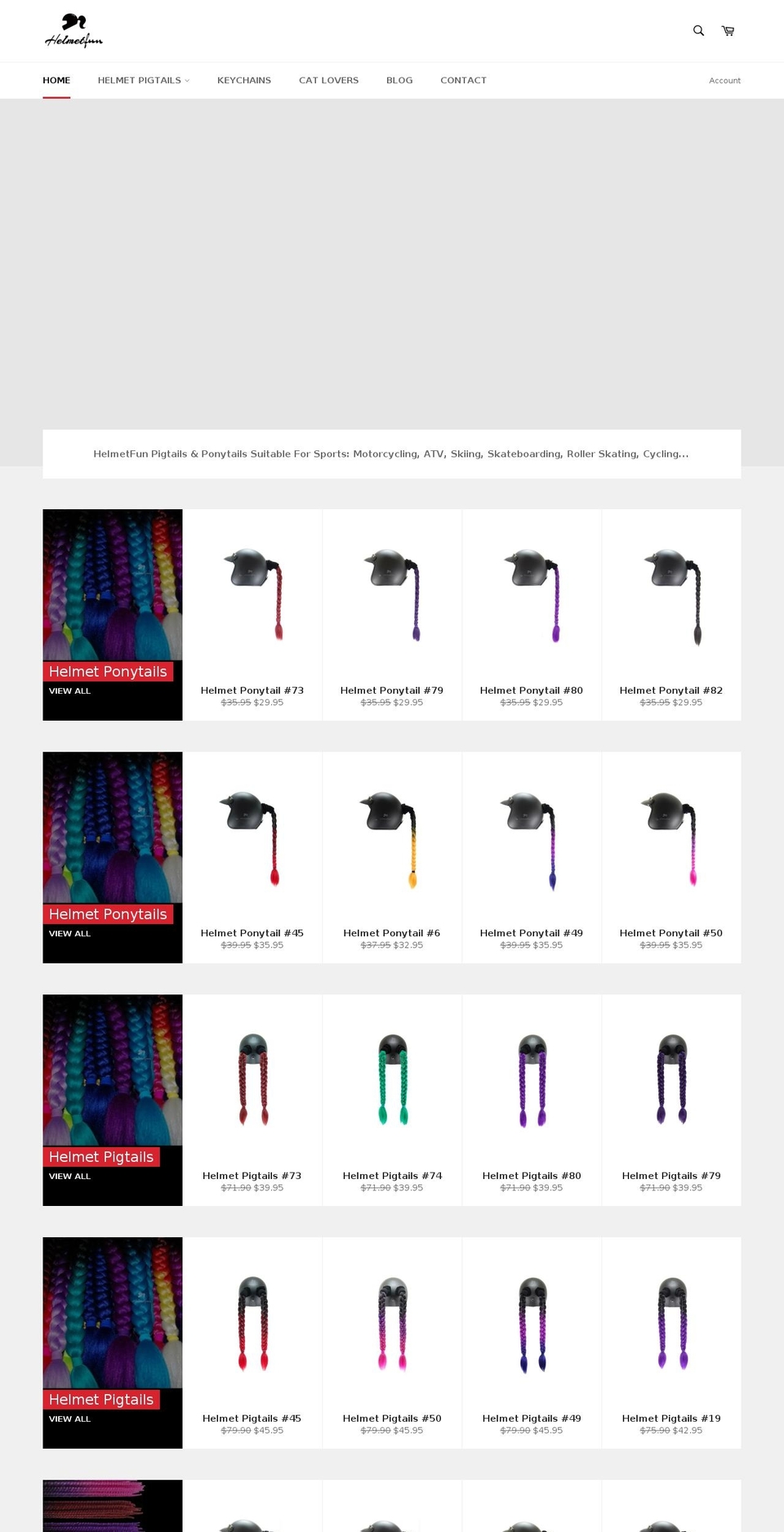 helmetfun.com — Shopify storefront screenshot