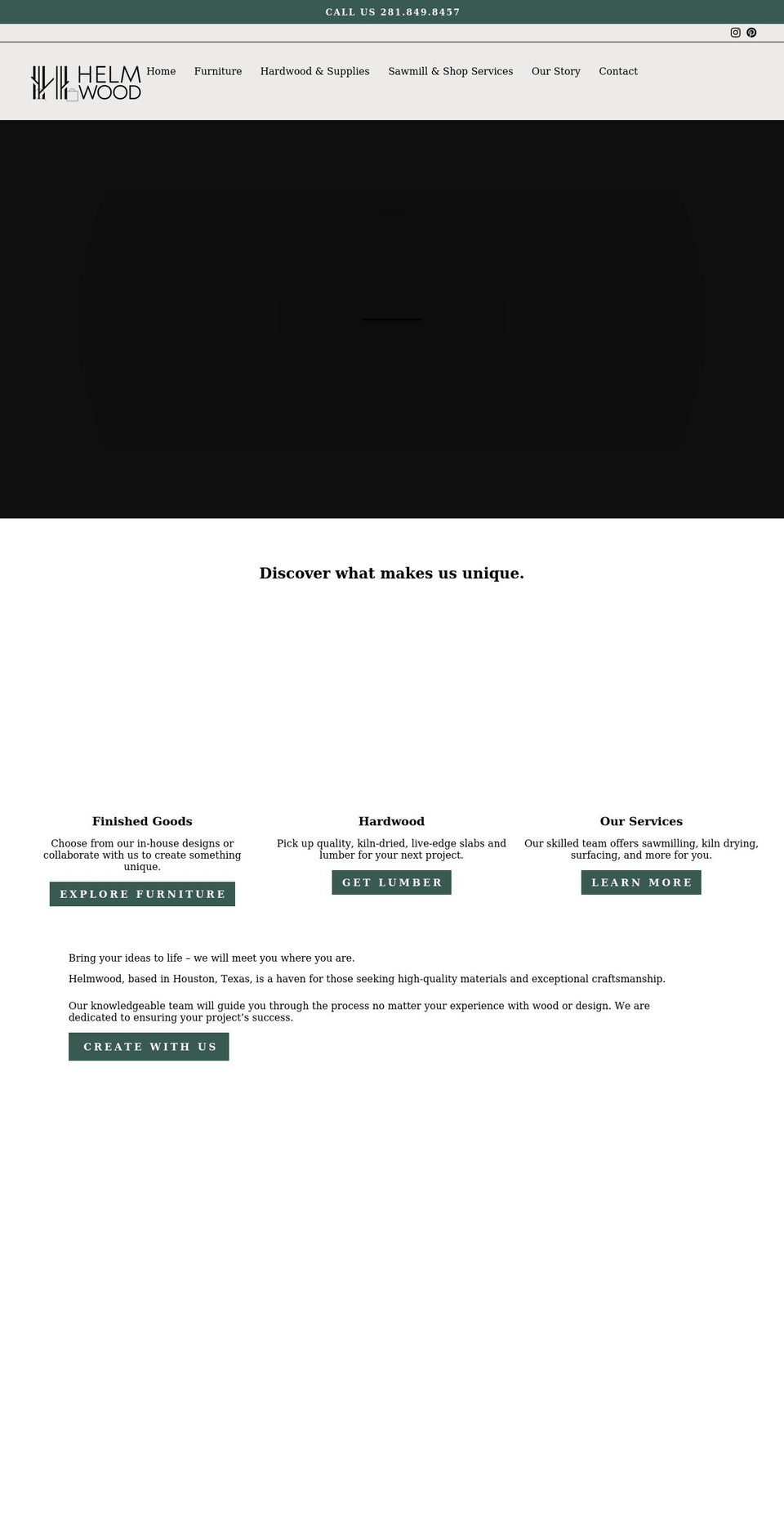 helmwood.com shopify website screenshot