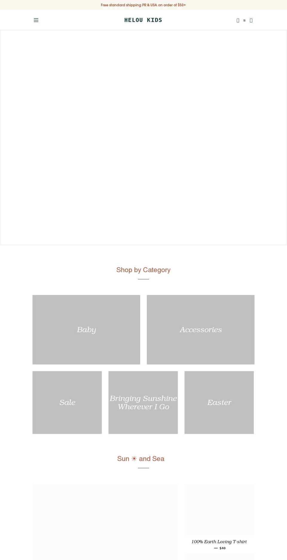 heloukids.com shopify website screenshot