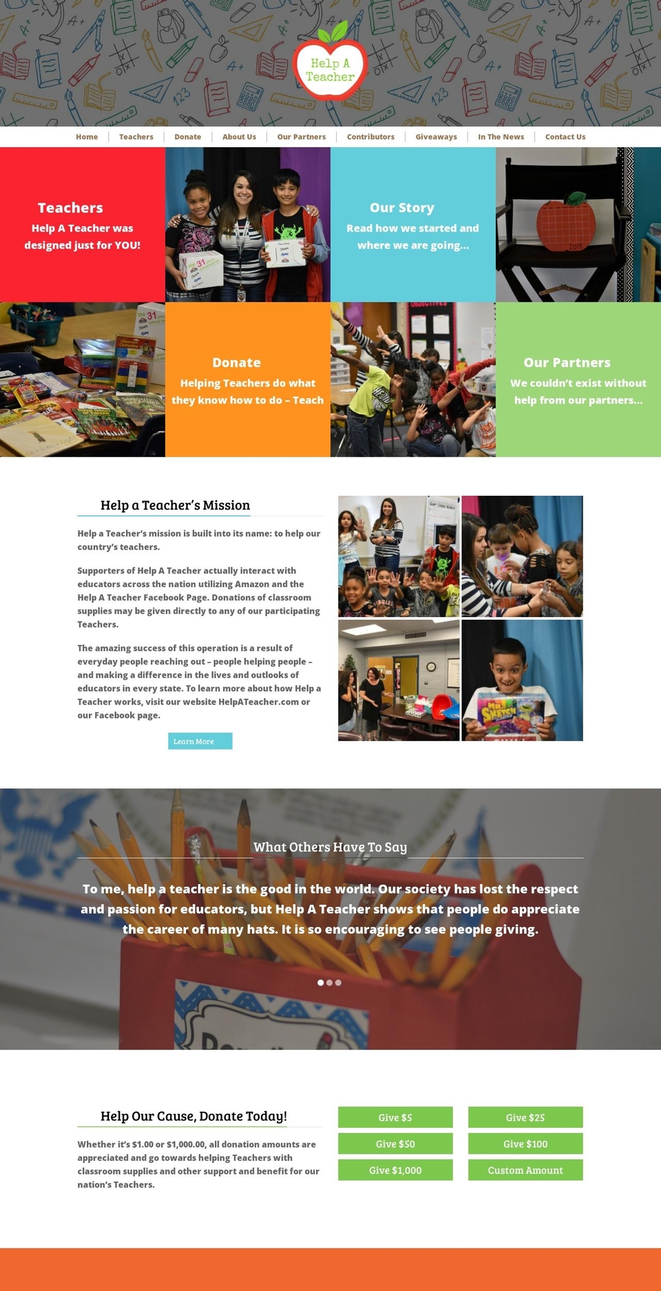 helpateachershop.com — Shopify storefront screenshot