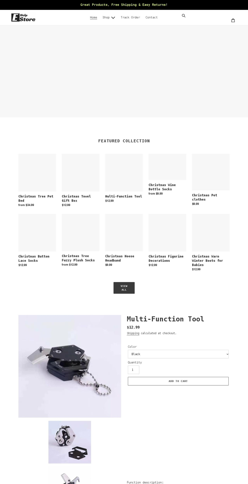 helpestore.com shopify website screenshot