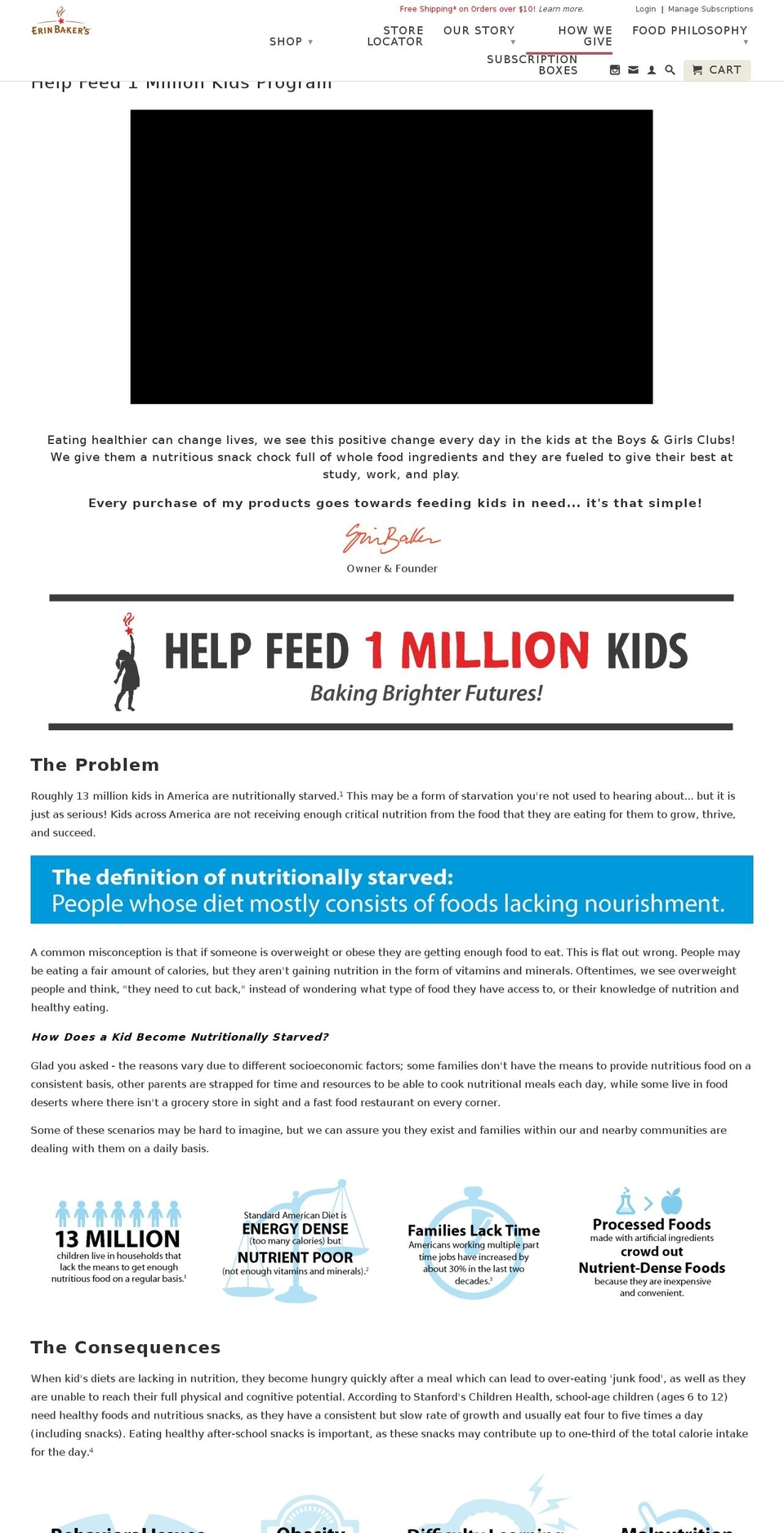 helpfeed1million.com — Shopify storefront screenshot