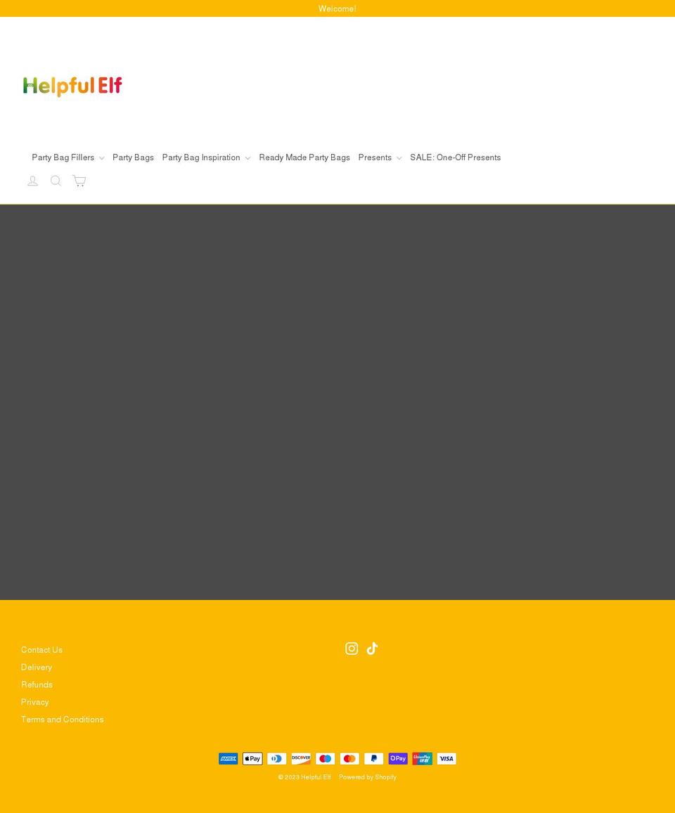 helpfulelf.co.uk shopify website screenshot