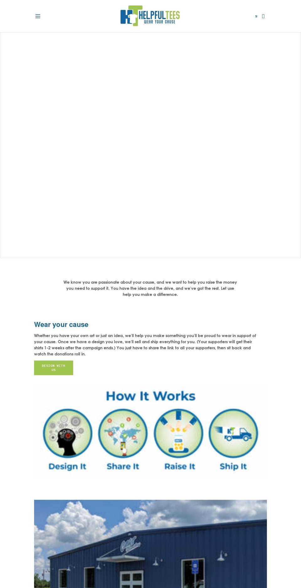 helpfultees.com shopify website screenshot