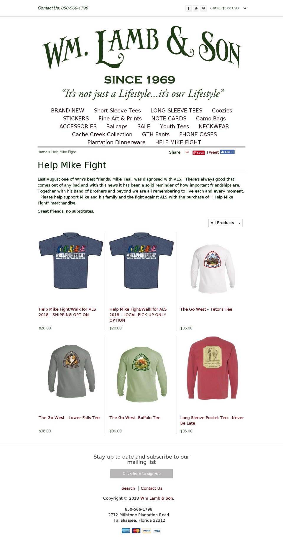 helpmikefight.com shopify website screenshot