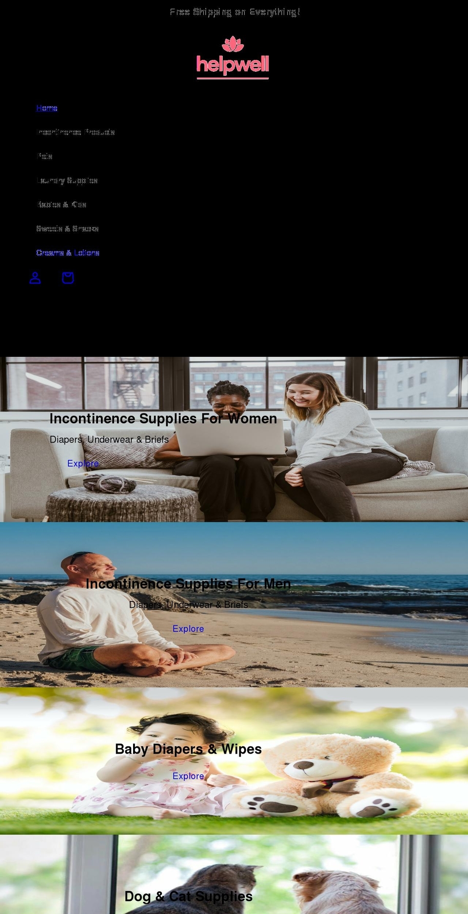 helpwell.net shopify website screenshot