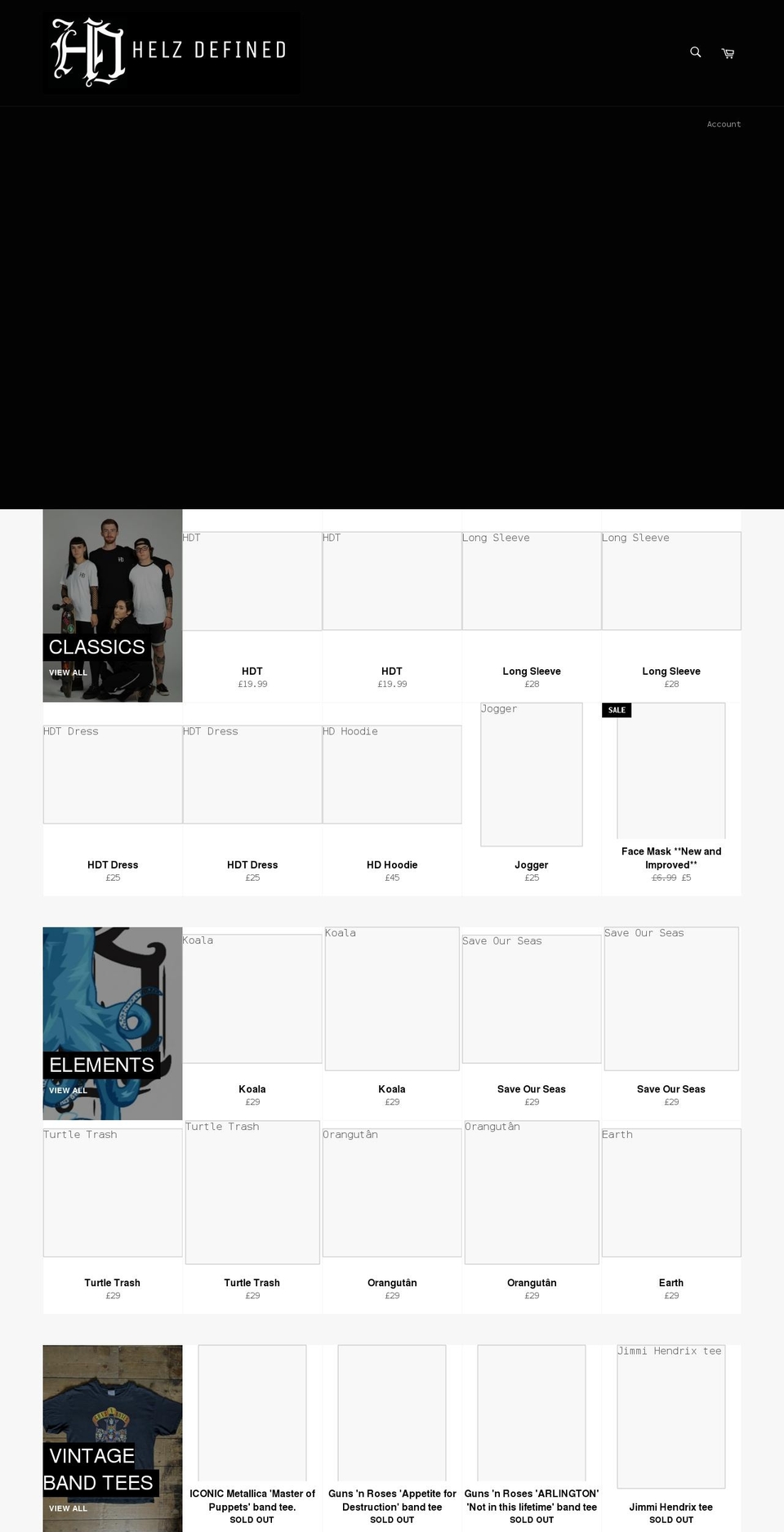 helzdefined.com shopify website screenshot