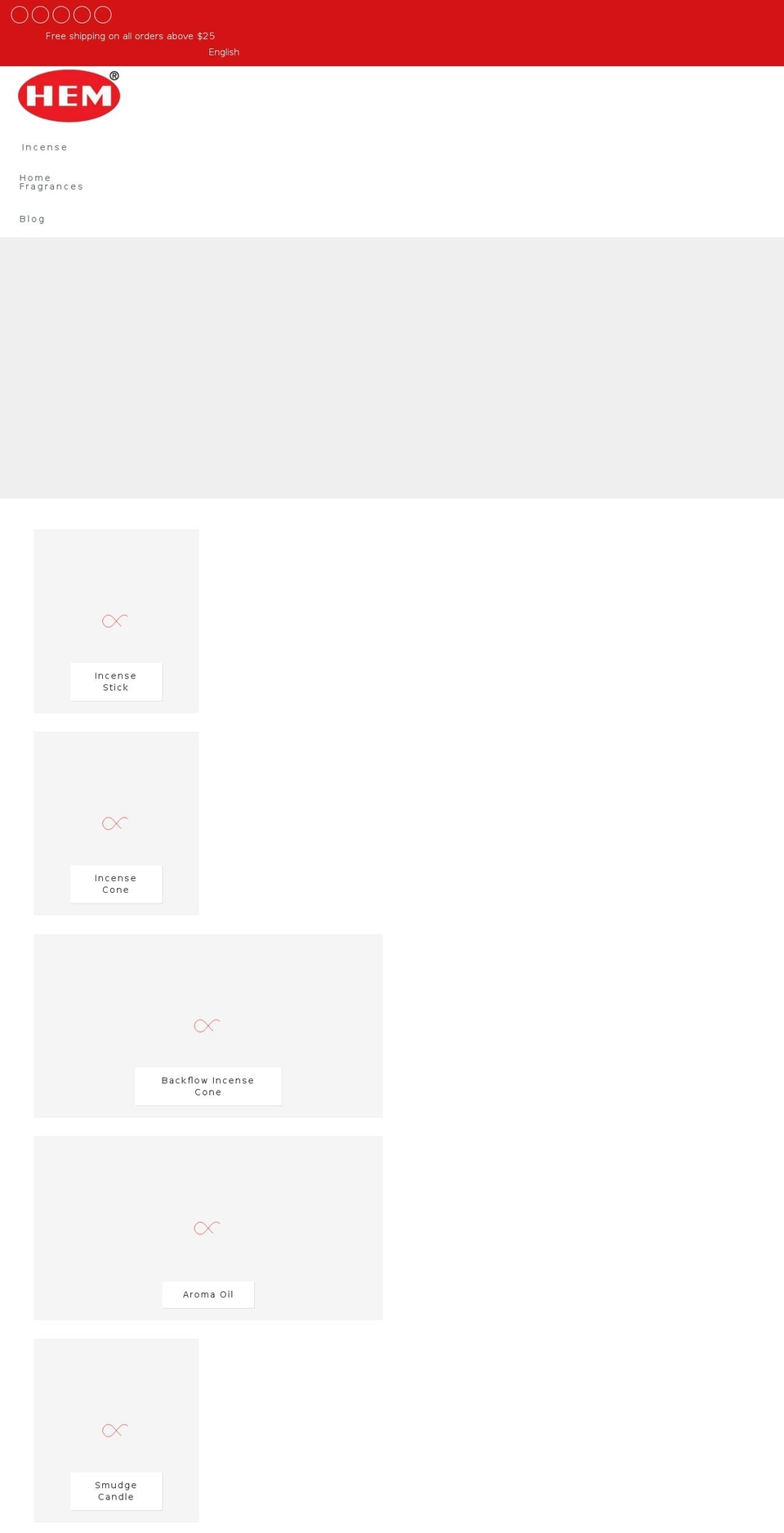 hemfragrances.com shopify website screenshot