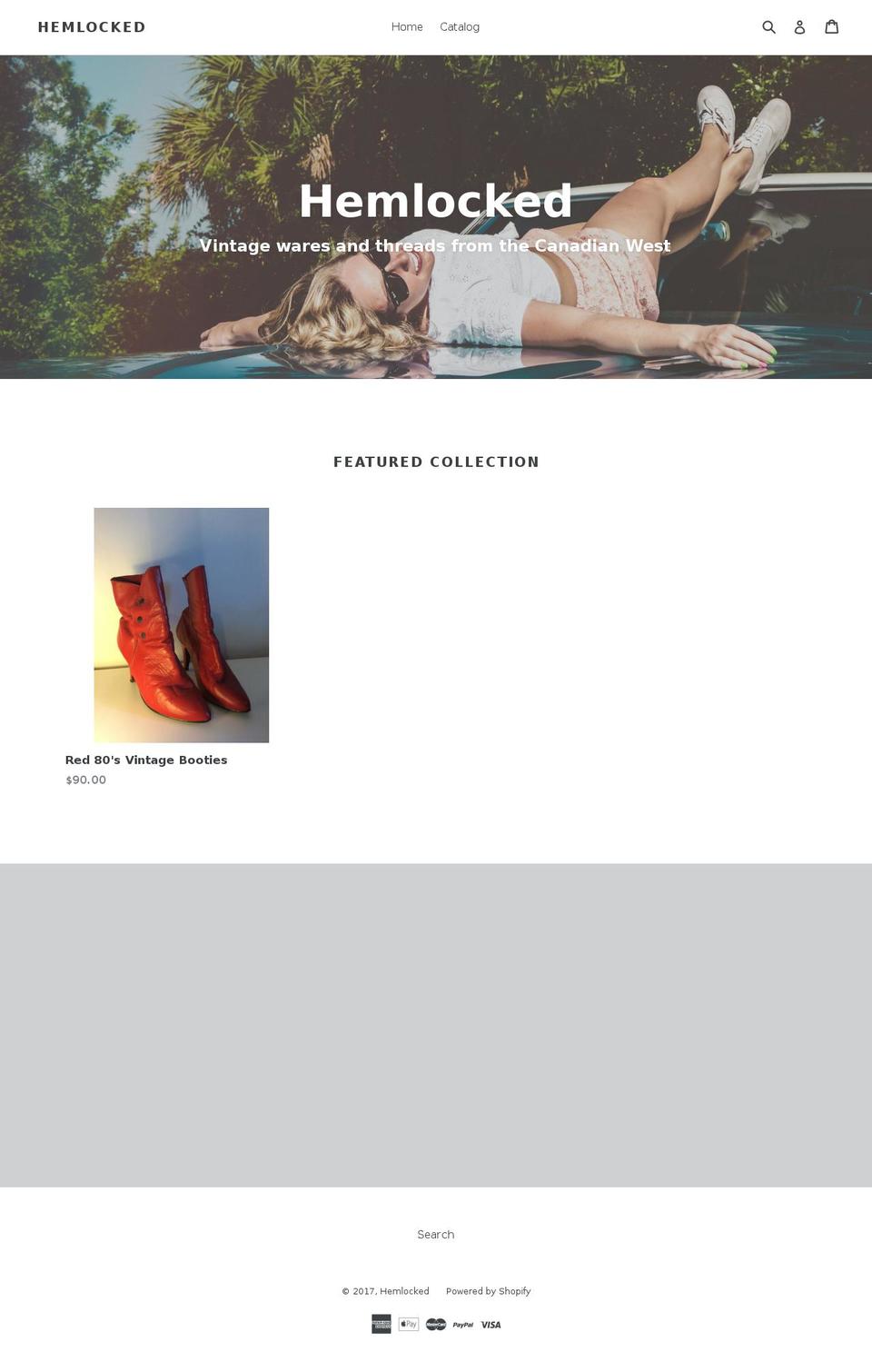 hemlocked.com shopify website screenshot