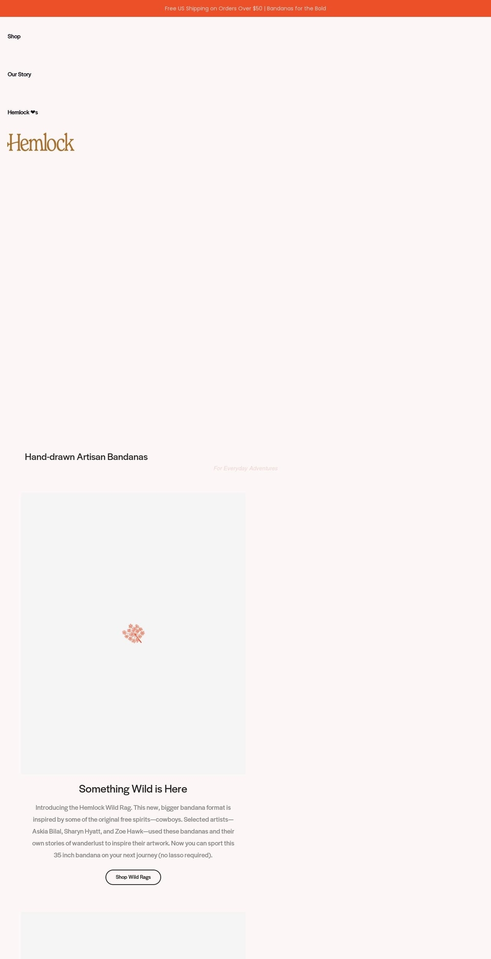 hemlockgoods.com shopify website screenshot