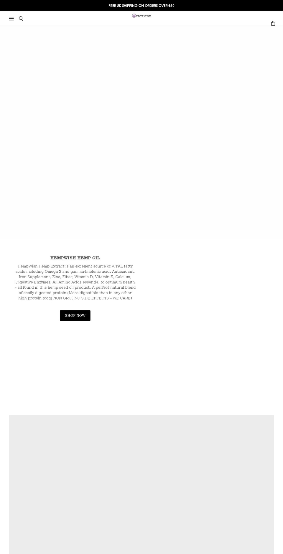 Superstore-v Shopify theme site example hemp-tree.site