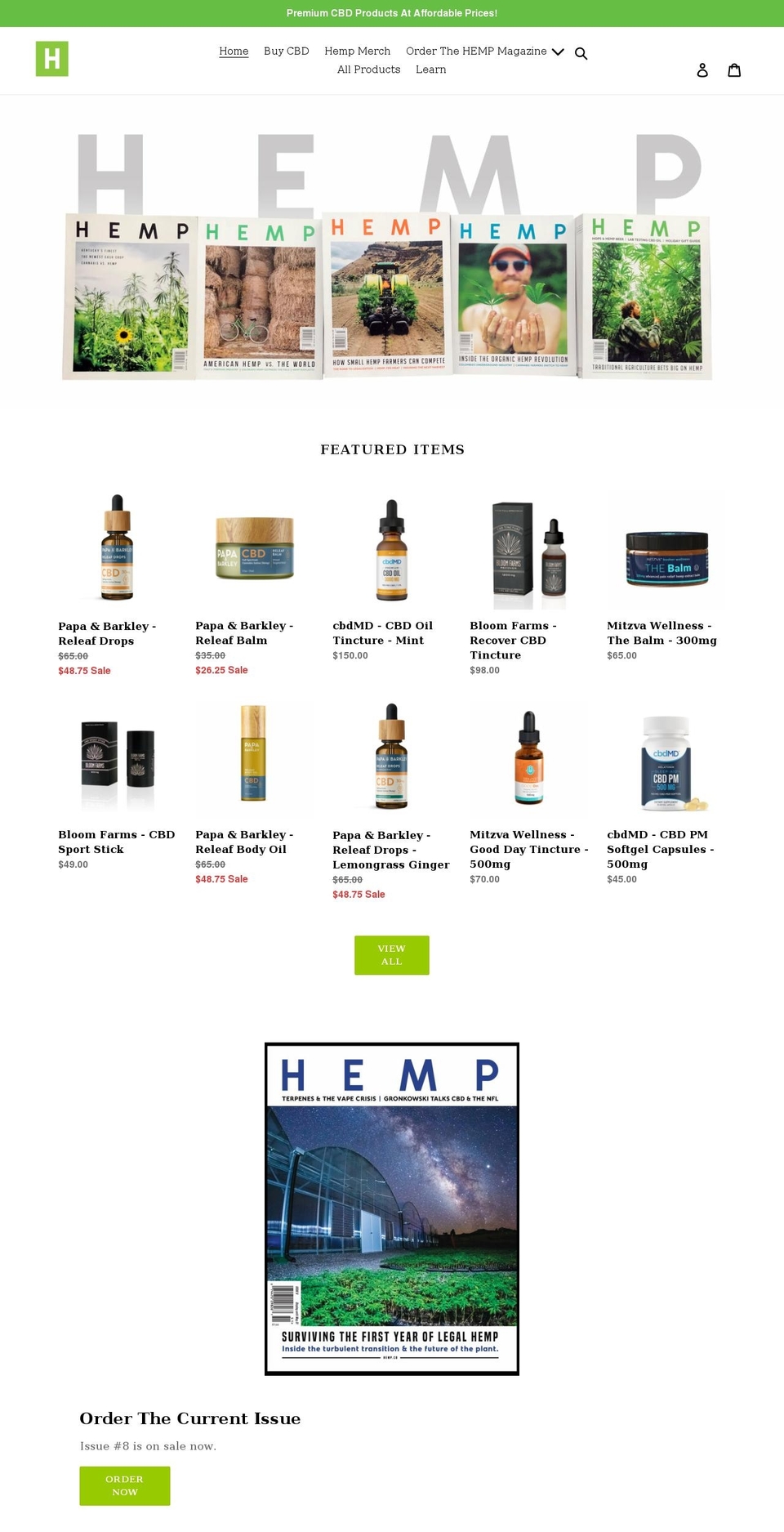 hemp.co shopify website screenshot