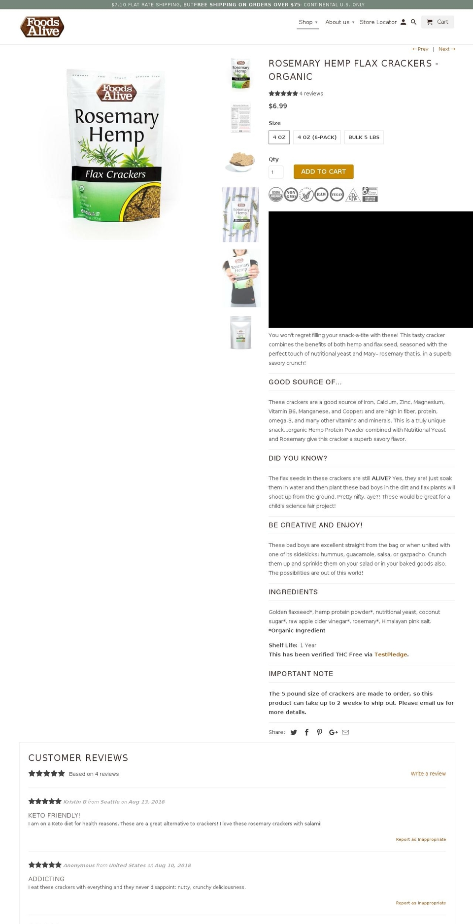 hempcracker.com — Shopify storefront screenshot