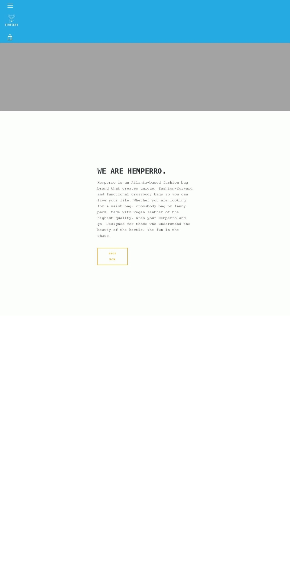 hemperro.com shopify website screenshot