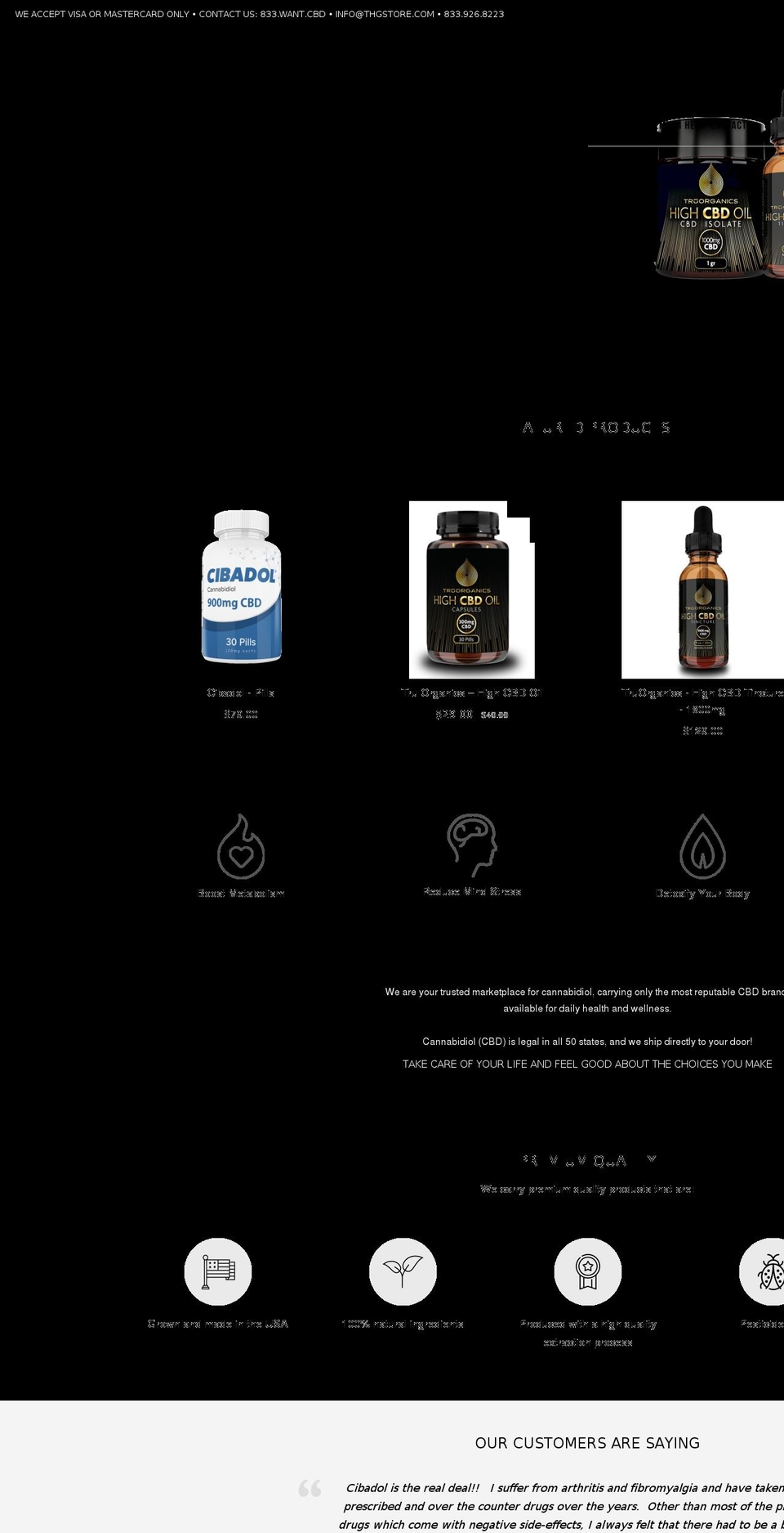 hempgenerals.com — Shopify storefront screenshot