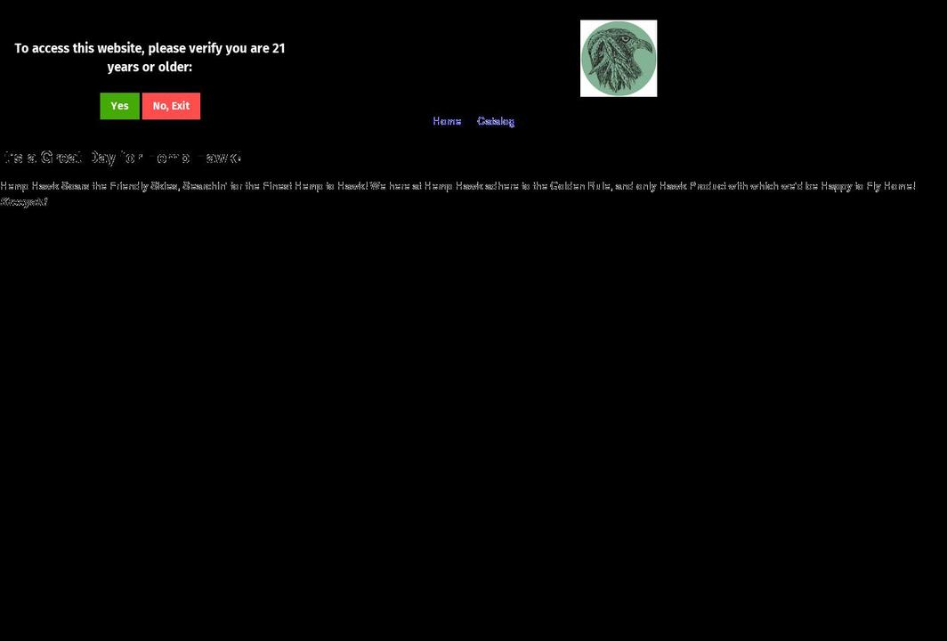 hemphawkflower.com shopify website screenshot