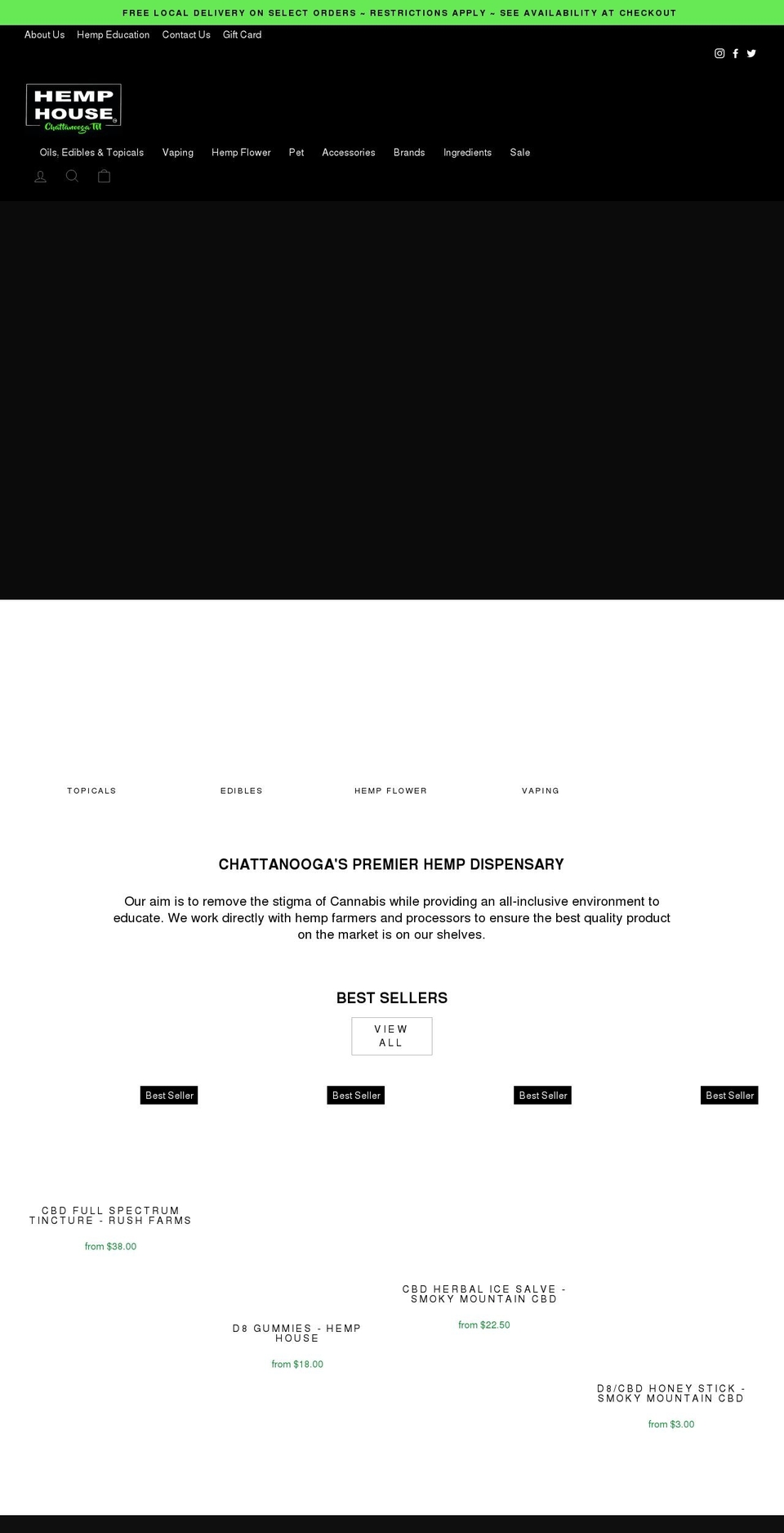 hemphousechatt.com — Shopify storefront screenshot