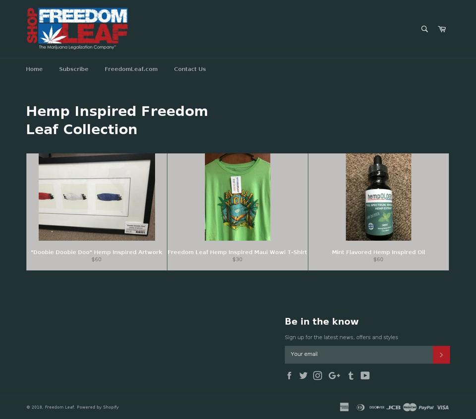 hempinspired.com — Shopify storefront screenshot