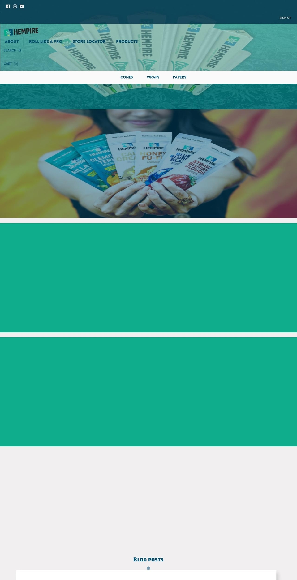 hempire.com shopify website screenshot