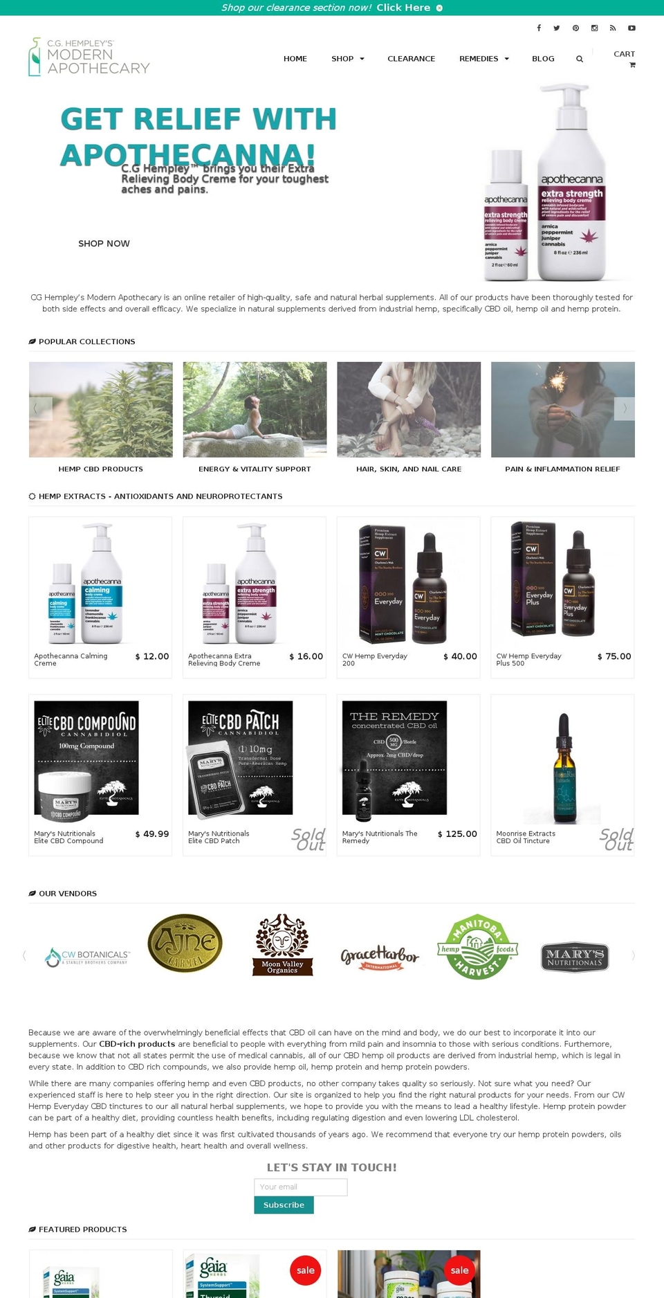 uptown-default-r8 Shopify theme site example hempley.com