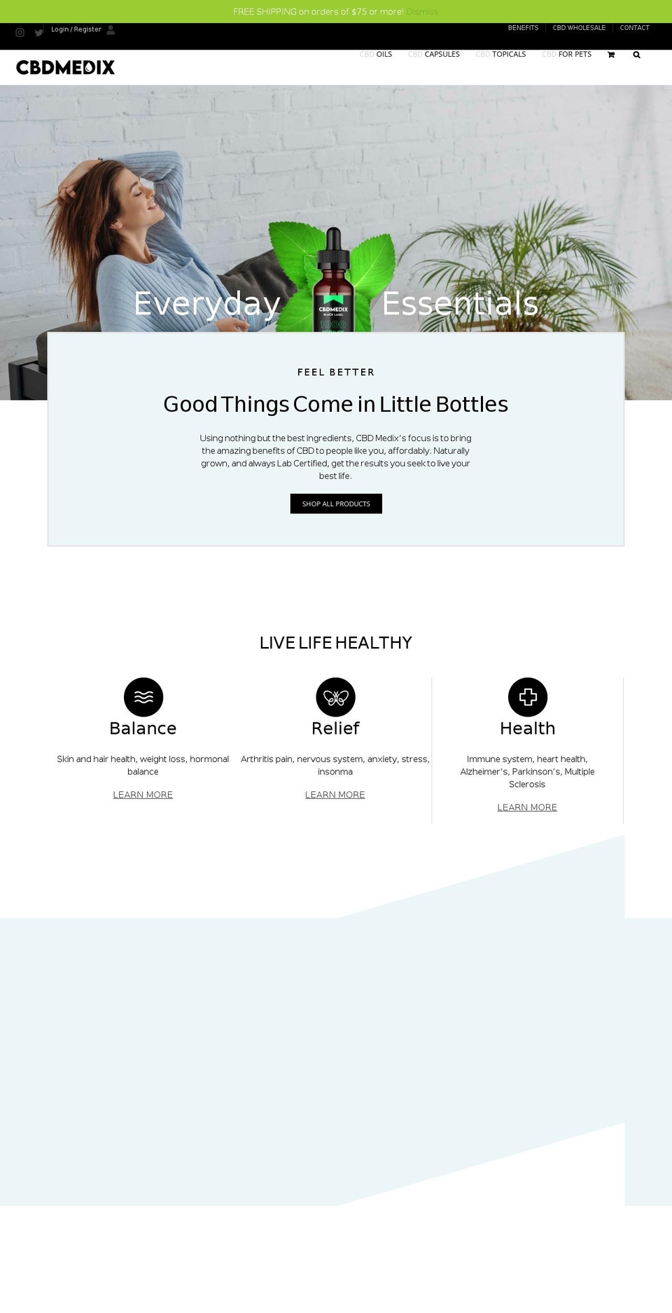 hempmedixrx.com — Shopify storefront screenshot