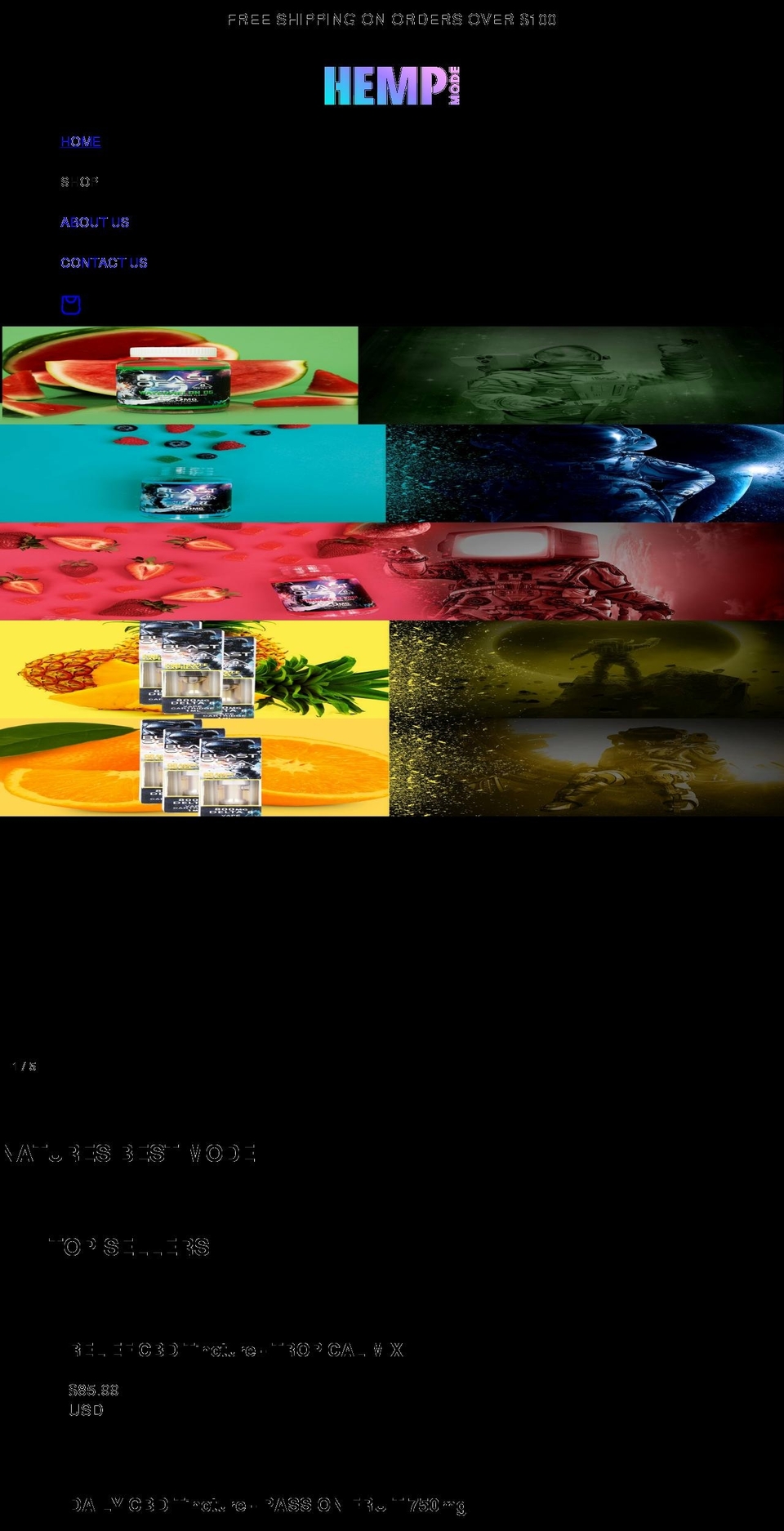 hempmode.com shopify website screenshot