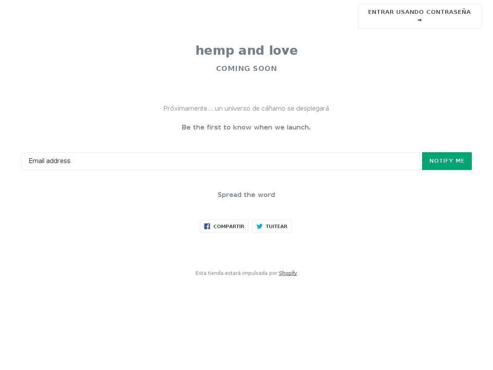 hempnlove.com — Shopify storefront screenshot