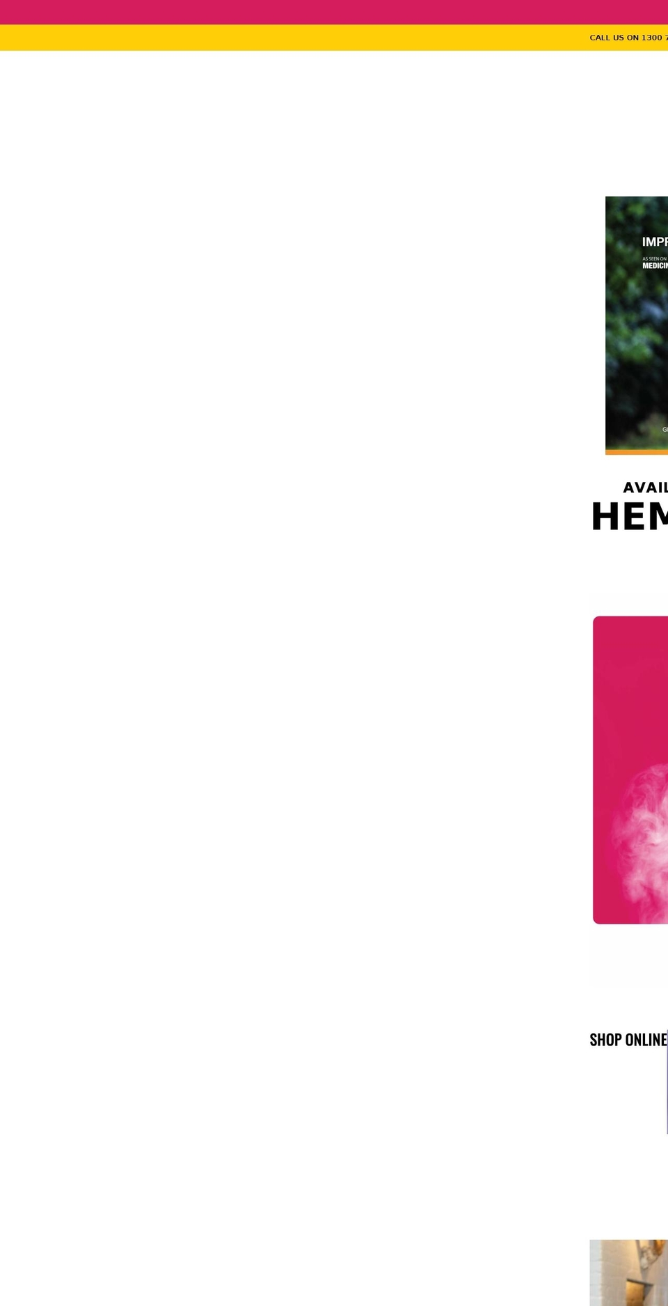 hempoz.com.au shopify website screenshot