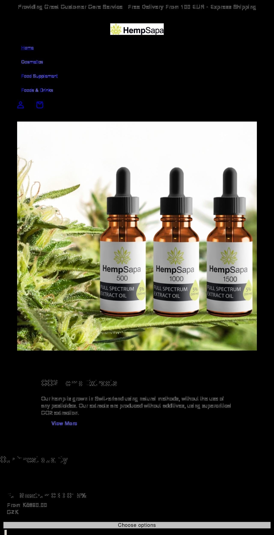 hempsapa.com shopify website screenshot