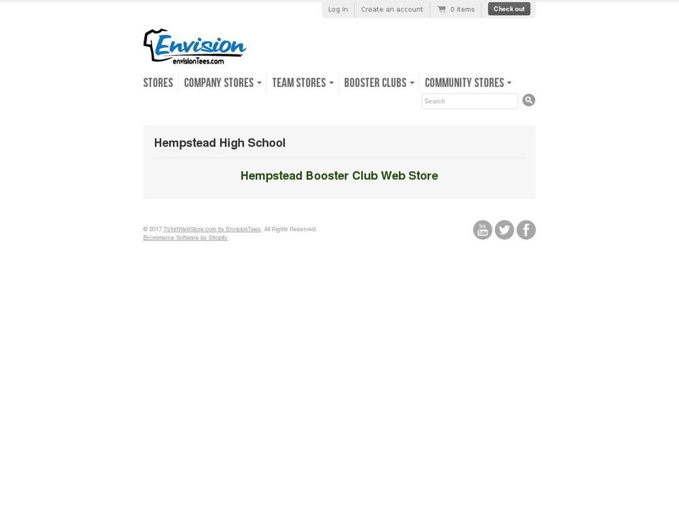 hempsteadboosterclub.com shopify website screenshot