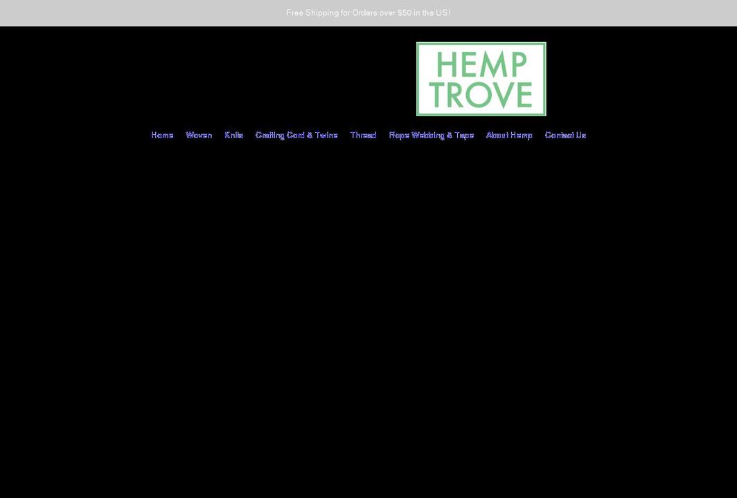 hemptrove.com shopify website screenshot