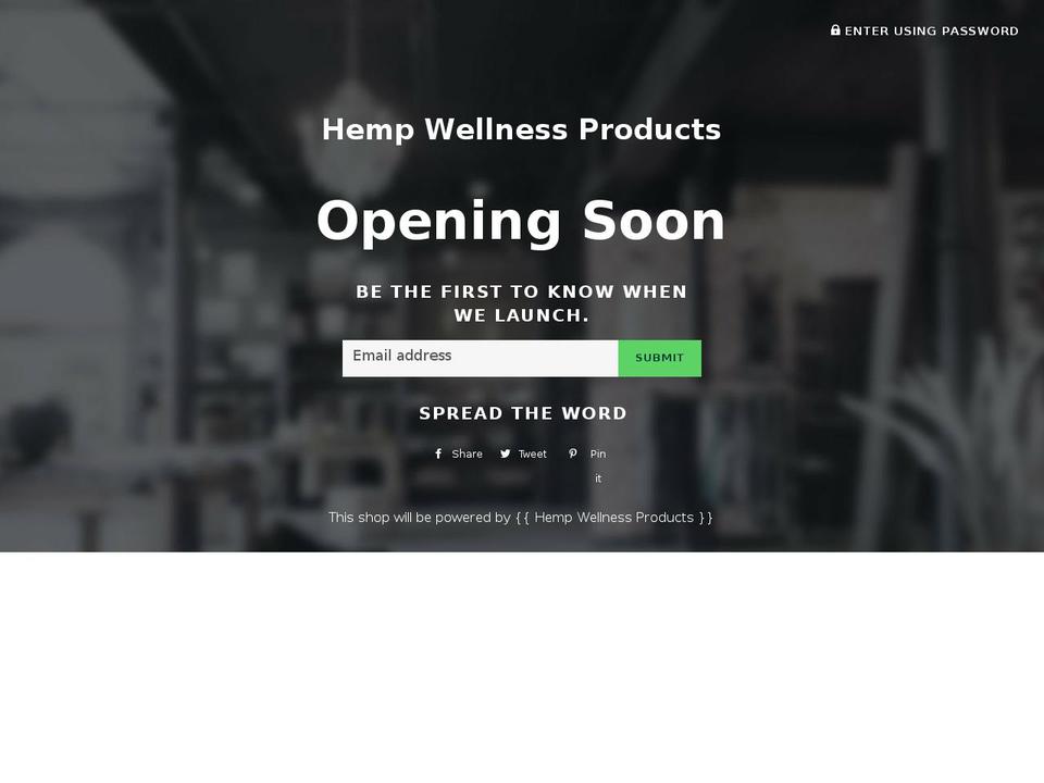 hempwellnessproducts.com — Shopify storefront screenshot