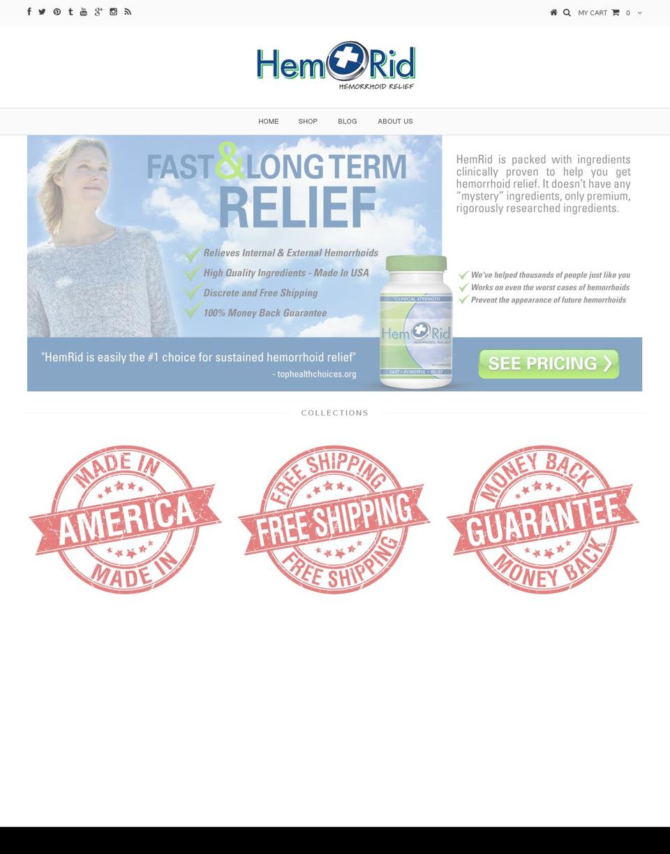 hemrid.com shopify website screenshot