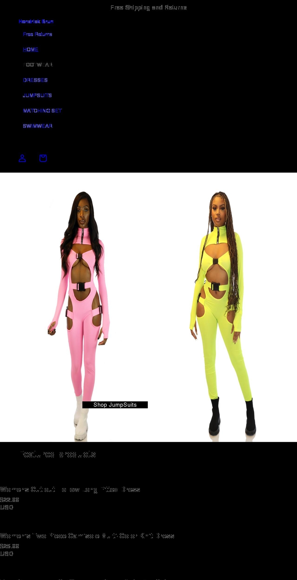 hendrickbrun.com shopify website screenshot