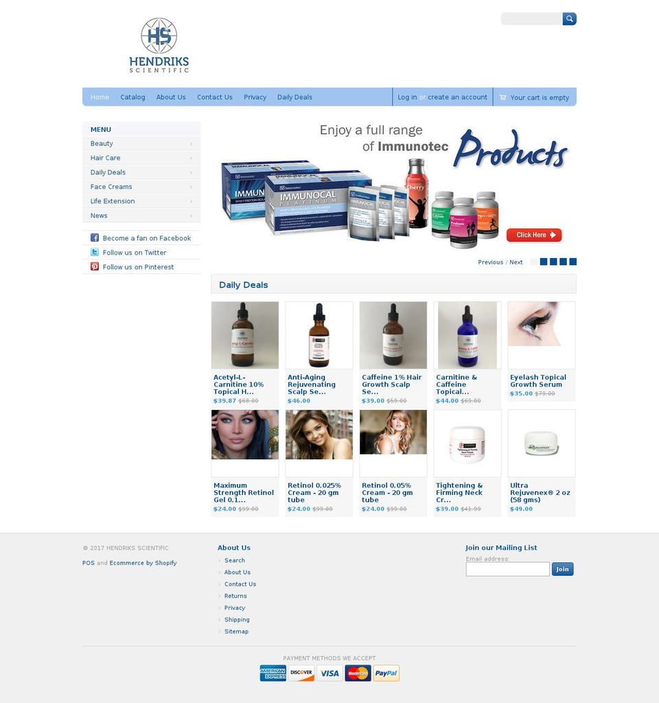 Megatronic before discount 11\/23 Shopify theme site example hendriksscientific.com