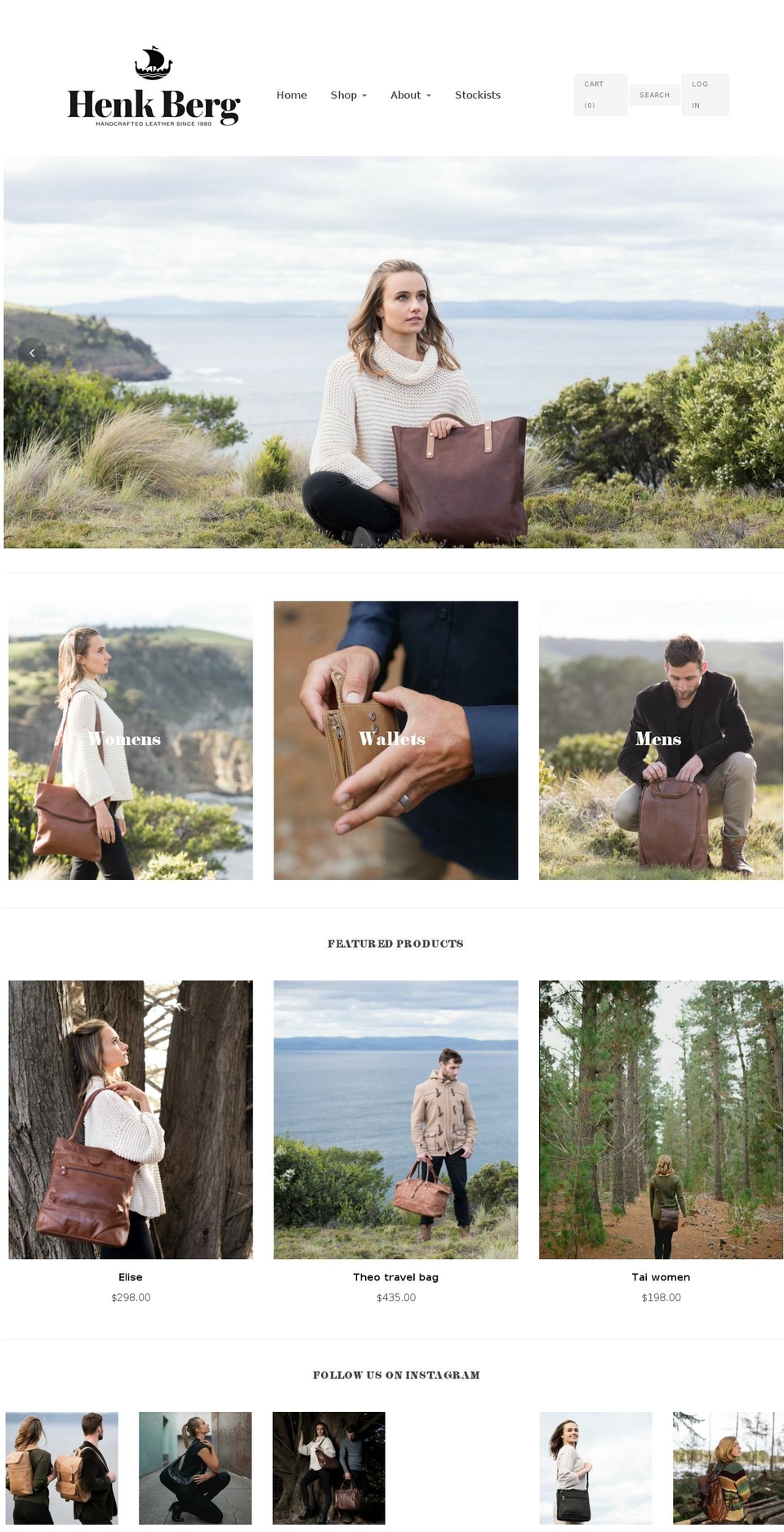 henkberg.com shopify website screenshot