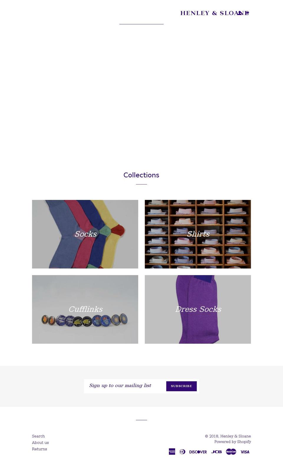 henleyandsloane.com — Shopify storefront screenshot