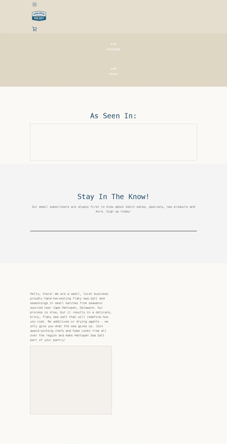 henlopenseasalt.com shopify website screenshot
